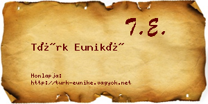 Türk Euniké névjegykártya